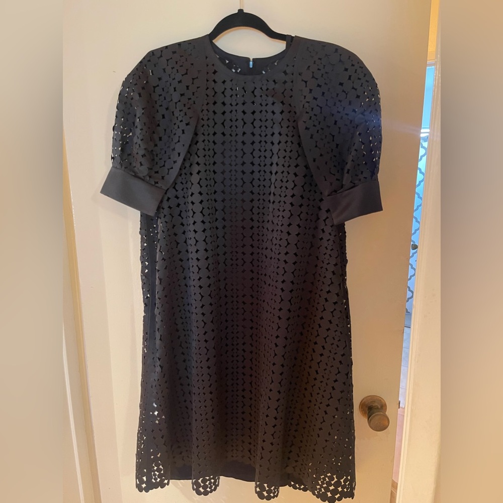 Paskal Black Laser Cut Dress